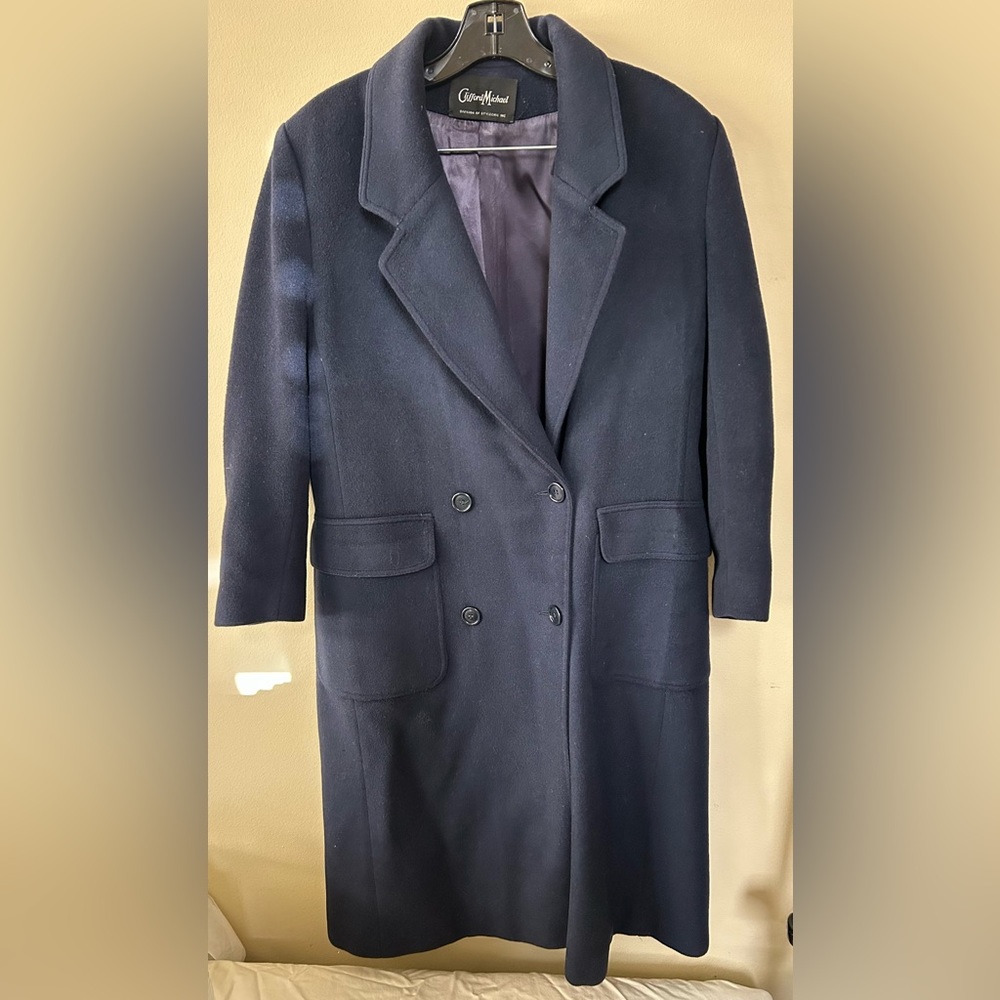 Clifford Michael - Long Wool Blend Winter Coat - Medium Size